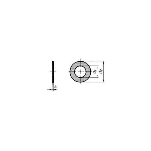Bricka rund RB HV 140 FZB DIN 125 A