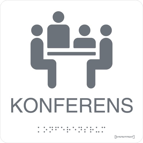 Skylt taktil konferensrum