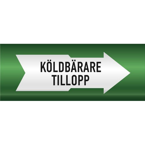 Rörmärkning VVS Köldbärare tillopp