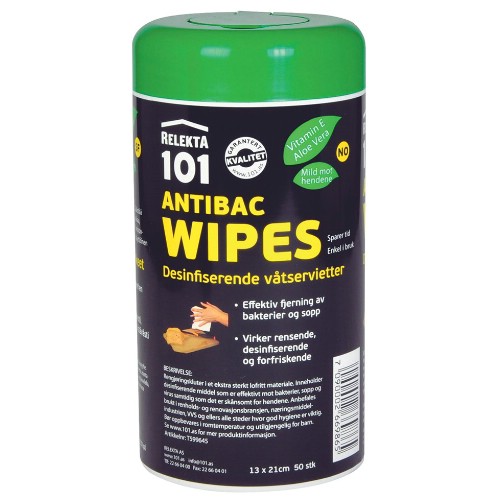 Rengöringsservett RELEKTA 101 Antibact Wipes