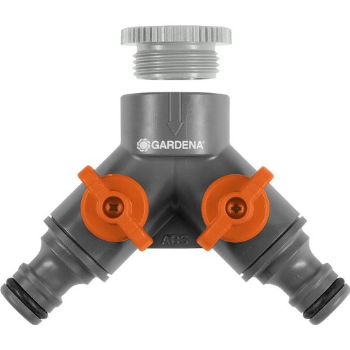 Krankoppling GARDENA 2-vägs G 1/2"-3/4"