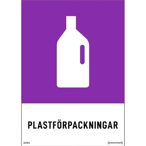 Skylt plastförpackningar