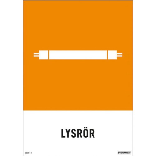 Skylt lysrör