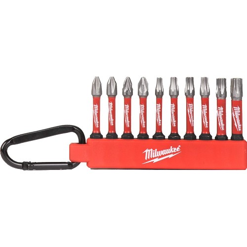Bitssats 1/4" MILWAUKEE Shockwave Impact Duty 10 delar