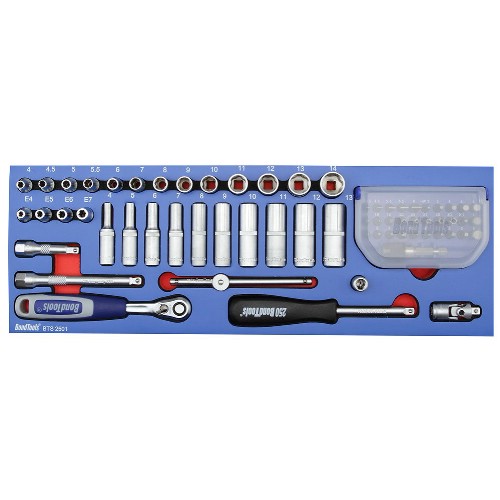 Hylsnyckelsats 1/4" BONDTOOLS BTS2501 65 delar