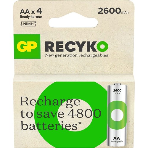 Uppladdningsbart batteri GP NiMH ReCyko 1,2 V