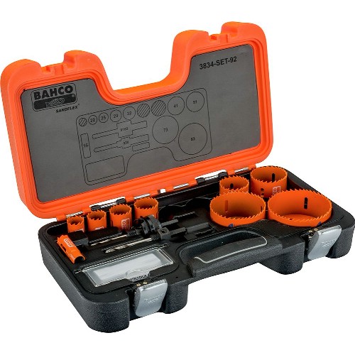 Hålsågsats BAHCO 3834-SET-92 11 delar
